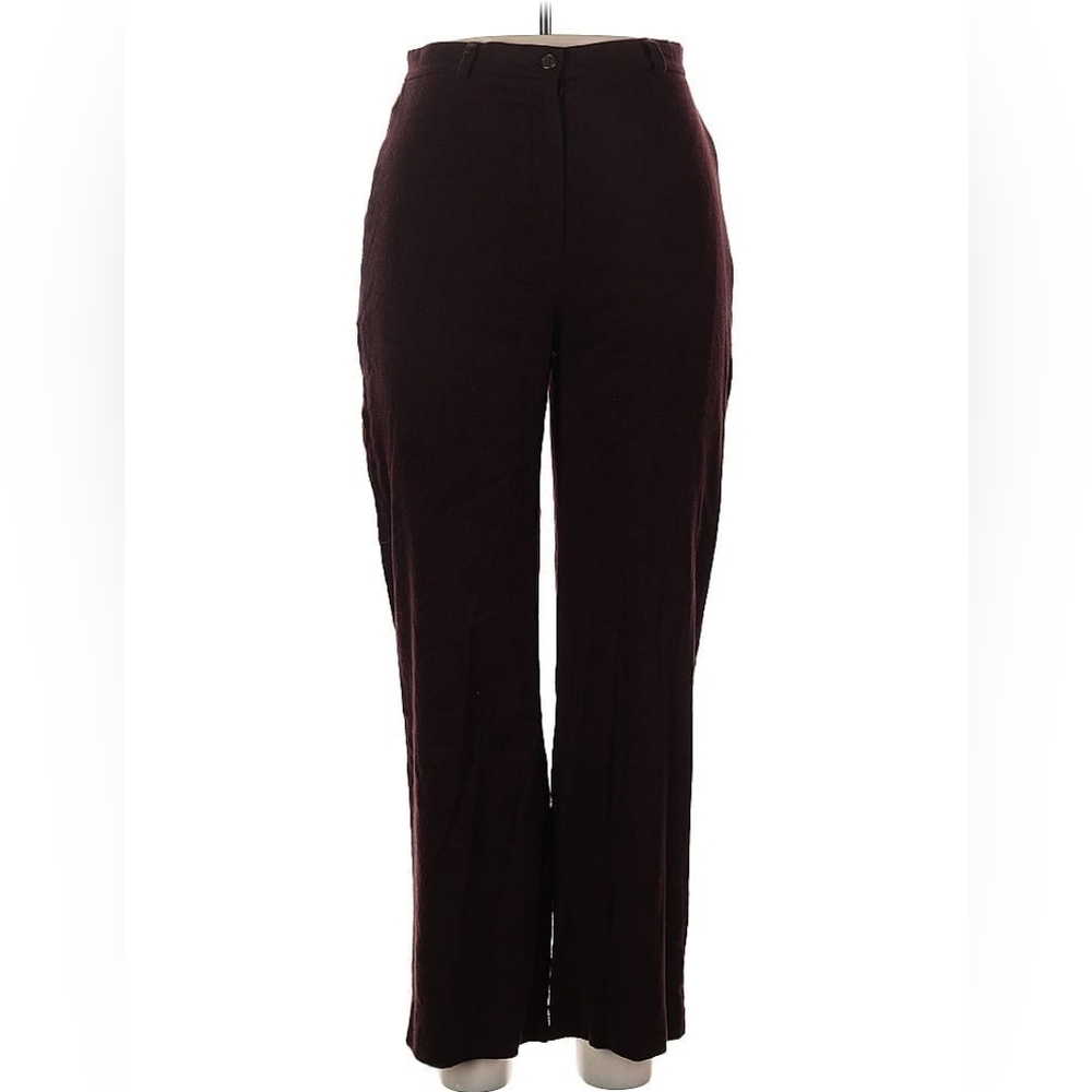 Ralph Lauren Burgundy Wool Blend Pants